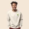 imageDALIX Alien Embroidered Fleece Crewneck Long Sleeve Sweatshirt MensNatural