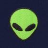 imageDALIX Alien Embroidered Fleece Crewneck Long Sleeve Sweatshirt MensNavy Blue