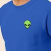 imageDALIX Alien Embroidered Fleece Crewneck Long Sleeve Sweatshirt MensTrue Royal