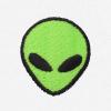 imageDALIX Alien Embroidered Fleece Crewneck Long Sleeve Sweatshirt MensWhite