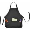 imageDALIX Apron Commercial Restaurant Home Bib Spun Poly Cotton Kitchen Aprons 3 Pockets in Black 2 PackBlack