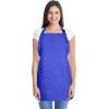 imageDALIX Apron Commercial Restaurant Home Bib Spun Poly Cotton Kitchen Aprons 3 Pockets in Black 2 PackRoyal Blue