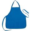 imageDALIX Apron Commercial Restaurant Home Bib Spun Poly Cotton Kitchen Aprons 3 Pockets in Black 2 PackRoyal Blue