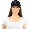 imageDALIX Daisy Flower Hat Womens Floral Baseball CapBlack