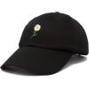 imageDALIX Daisy Flower Hat Womens Floral Baseball CapBlack
