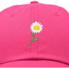 imageDALIX Daisy Flower Hat Womens Floral Baseball CapHot Pink
