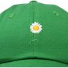 imageDALIX Daisy Flower Hat Womens Floral Baseball CapKelly Green