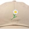 imageDALIX Daisy Flower Hat Womens Floral Baseball CapKhaki