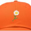 imageDALIX Daisy Flower Hat Womens Floral Baseball CapOrange
