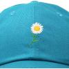 imageDALIX Daisy Flower Hat Womens Floral Baseball CapTeal