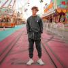 imageDALIX Ghost Embroidered Fleece Jogger Cuff Sweatpant Sweats Soft Warm MensAsphalt