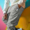 imageDALIX Ghost Embroidered Fleece Jogger Cuff Sweatpant Sweats Soft Warm MensAthletic Heather