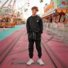 imageDALIX Ghost Embroidered Fleece Jogger Cuff Sweatpant Sweats Soft Warm MensBlack