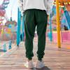 imageDALIX Ghost Embroidered Fleece Jogger Cuff Sweatpant Sweats Soft Warm MensForest Green