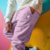 imageDALIX Ghost Embroidered Fleece Jogger Cuff Sweatpant Sweats Soft Warm MensLavender