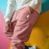 imageDALIX Ghost Embroidered Fleece Jogger Cuff Sweatpant Sweats Soft Warm MensMauve