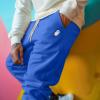 imageDALIX Ghost Embroidered Fleece Jogger Cuff Sweatpant Sweats Soft Warm MensRoyal Blue