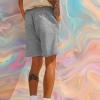 imageDALIX Ghost Relaxed Fleece Sweat Elastic Short Soft MensAthletic Heather
