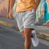 imageDALIX Ghost Relaxed Fleece Sweat Elastic Short Soft MensAthletic Heather