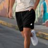 imageDALIX Ghost Relaxed Fleece Sweat Elastic Short Soft MensBlack