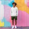 imageDALIX Ghost Relaxed Fleece Sweat Elastic Short Soft MensMilitary Green