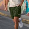 imageDALIX Ghost Relaxed Fleece Sweat Elastic Short Soft MensMilitary Green