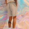 imageDALIX Ghost Relaxed Fleece Sweat Elastic Short Soft MensTan