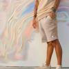 imageDALIX Ghost Relaxed Fleece Sweat Elastic Short Soft MensTan
