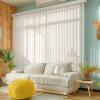 imageDALIX PVC Vertical Blind Replacement Slats Curved Smooth White 825 x 35 10PackIvory
