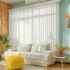 imageDALIX PVC Vertical Blind Replacement Slats Curved Smooth White 825 x 35 10PackOffwhite
