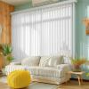 imageDALIX PVC Vertical Blind Replacement Slats Curved Smooth White 825 x 35 10PackWhite