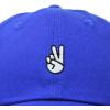 imageDALIX Peace Sign Embroidered V Cotton Dad Hat Baseball Cap Adjustable MensRoyal Blue