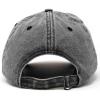 imageDALIX Peace Sign Embroidered V Cotton Dad Hat Baseball Cap Adjustable MensWashed Black