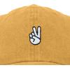 imageDALIX Peace Sign Embroidered V Cotton Dad Hat Baseball Cap Adjustable MensWashed Gold