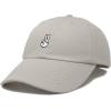 imageDALIX Peace Sign Embroidered V Cotton Dad Hat Baseball Cap Adjustable MensWashed Stone White
