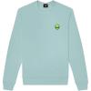 imageDALIX Alien Embroidered Fleece Crewneck Long Sleeve Sweatshirt MensHeather Blue Lagoon