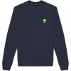 imageDALIX Alien Embroidered Fleece Crewneck Long Sleeve Sweatshirt MensHeather Navy