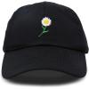 imageDALIX Daisy Flower Hat Womens Floral Baseball CapBlack