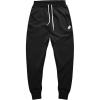 imageDALIX Ghost Embroidered Fleece Jogger Cuff Sweatpant Sweats Soft Warm MensBlack