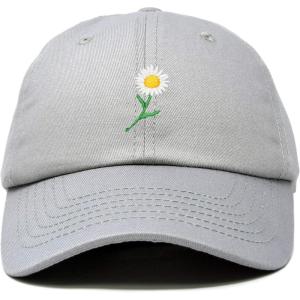 imageDALIX Daisy Flower Hat Womens Floral Baseball CapGray