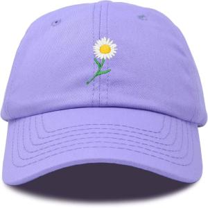 imageDALIX Daisy Flower Hat Womens Floral Baseball CapLavender