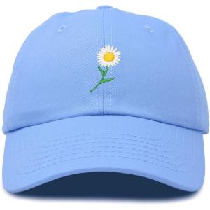 imageDALIX Daisy Flower Hat Womens Floral Baseball CapLight Blue
