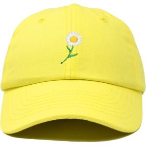 imageDALIX Daisy Flower Hat Womens Floral Baseball CapMinion Yellow