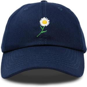 imageDALIX Daisy Flower Hat Womens Floral Baseball CapNavy Blue