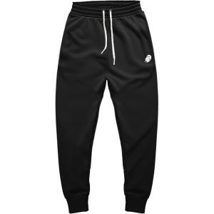 imageDALIX Ghost Embroidered Fleece Jogger Cuff Sweatpant Sweats Soft Warm MensBlack