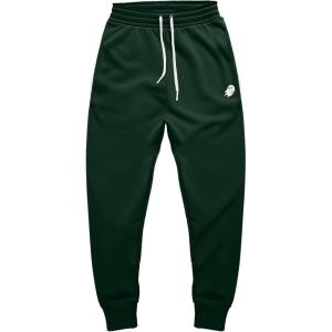 imageDALIX Ghost Embroidered Fleece Jogger Cuff Sweatpant Sweats Soft Warm MensForest Green