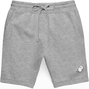 imageDALIX Ghost Relaxed Fleece Sweat Elastic Short Soft MensAthletic Heather