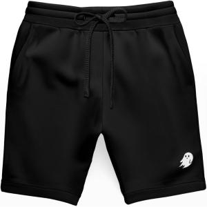 imageDALIX Ghost Relaxed Fleece Sweat Elastic Short Soft MensBlack