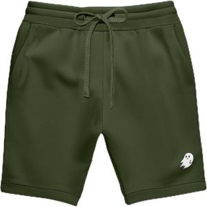 imageDALIX Ghost Relaxed Fleece Sweat Elastic Short Soft MensMilitary Green