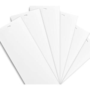 imageDALIX White Vertical Replacement Blinds Slats Sliding Glass Door Window 6 Pack